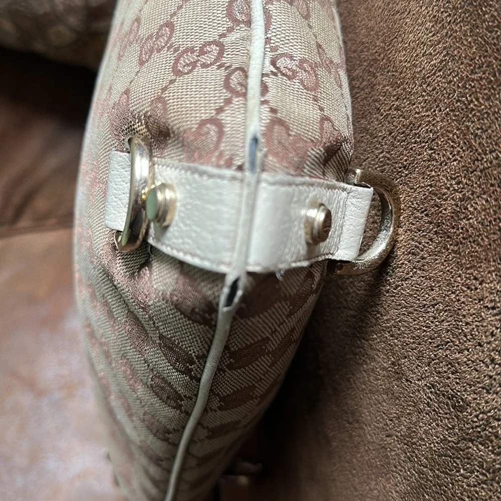 Authentic GUCCI Abbey Guccissima Canvas GG Shoulder Tote Bag - Picture 8 of 16